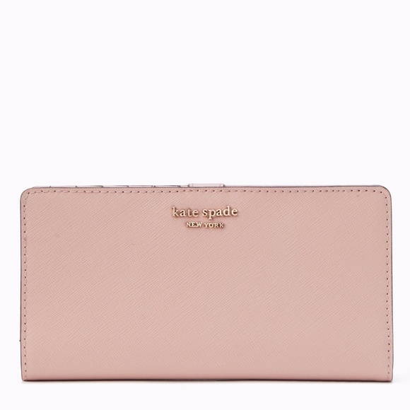 kate spade Handbags - Kate Spade Pink Leather Cameron Slim Bifold Wallet